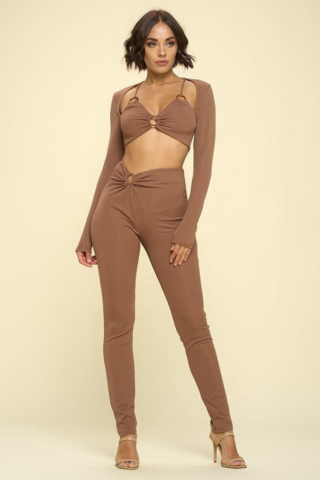 Bikini Top and Pants -Brown