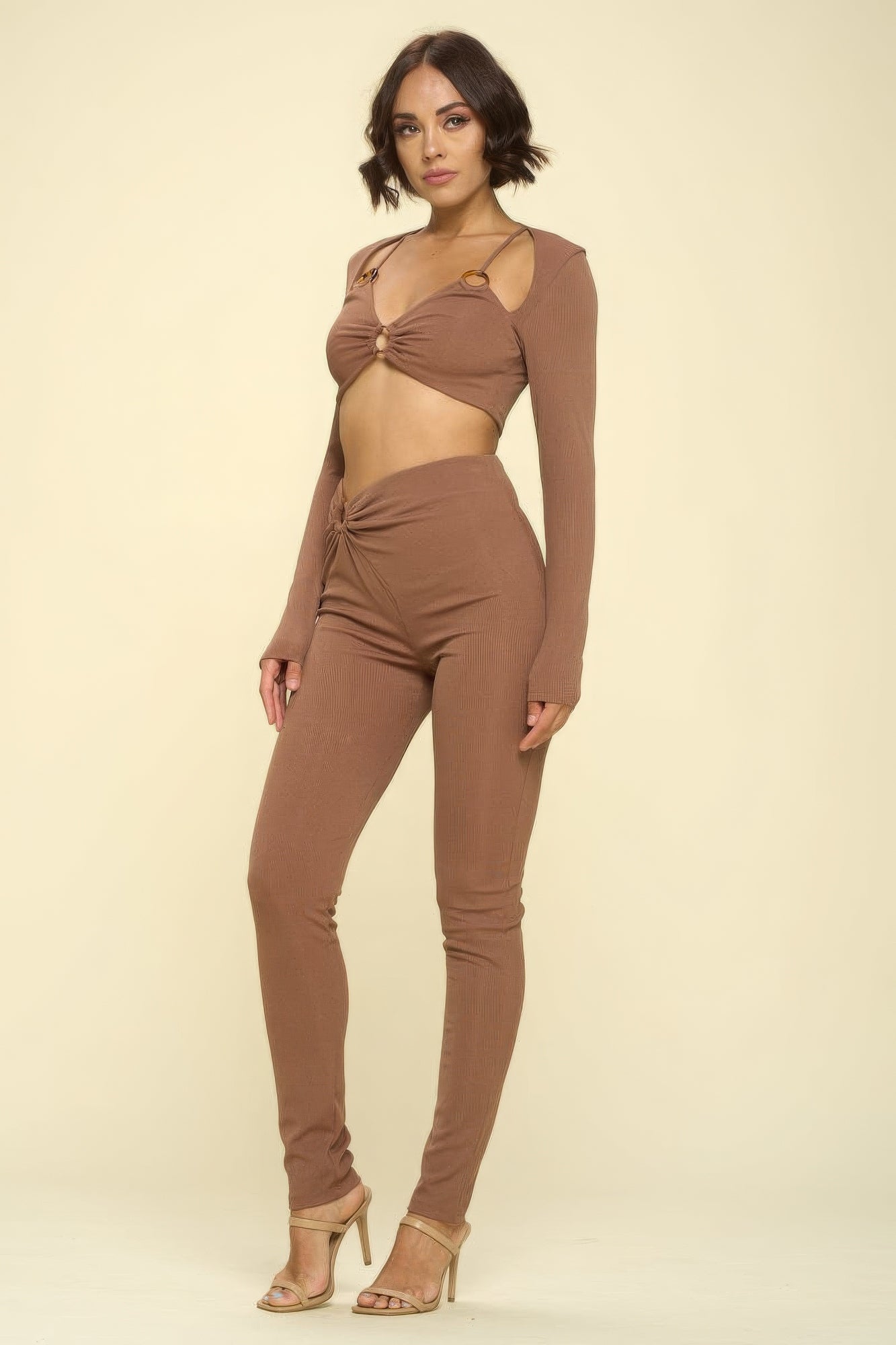 Bikini Top and Pants -Brown